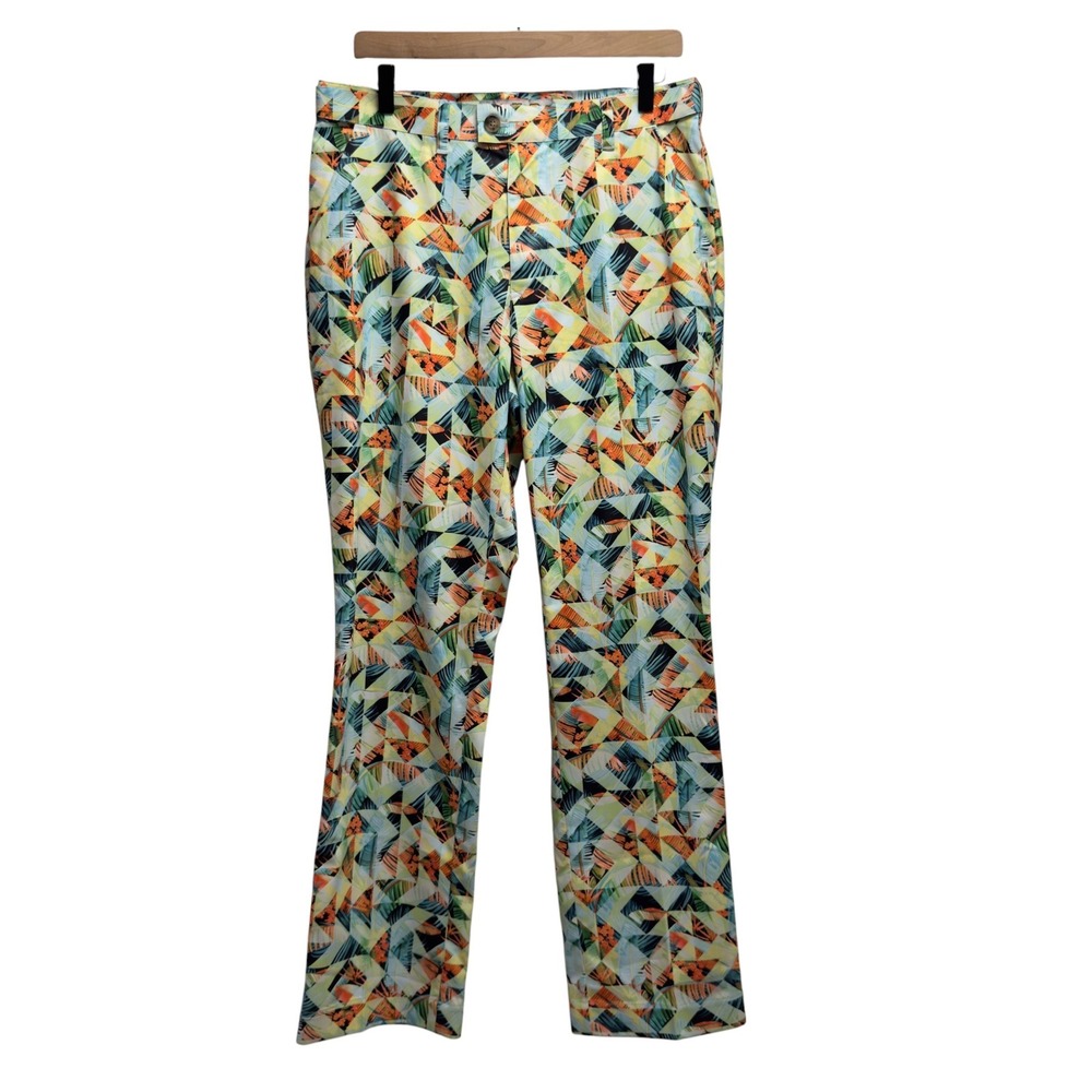 Loudmouth Mens Size 32x32 Birdie Shattered Palms Tropical Golf Performance Pants